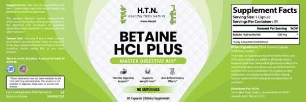 Betaine HCL Plus - Image 2